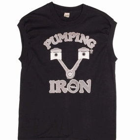 VINTAGE HARLEY DAVIDSON PUMPING IRON TANK TOP TEE SHIRT 1986 MEDIUM MADE IN USA Long sleeved warmth Fresh Comfort Style