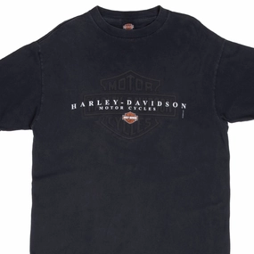 Oversized Fit VINTAGE HARLEY DAVIDSON RAPID CITY SOUTH DAKOTA 2000 TEE SHIRT LARGE MADE IN USA