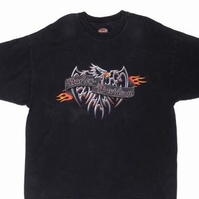 HeatResistantMaterial Kids playfulness VINTAGE HARLEY DAVIDSON RAPID CITY SOUTH DAKOTA 2000 TEE SHIRT XL MADE IN USA