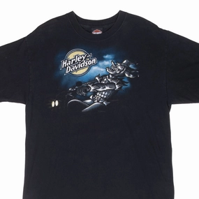 Chilly Day Comfort High-Quality Fabric VINTAGE HARLEY DAVIDSON SAN ANTONIO TEXAS 2009 TEE SHIRT LARGE MADE IN USA