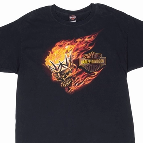 Perfect for Vacation Tagless Neckline VINTAGE HARLEY DAVIDSON SKULL SAN ANTONIO TEXAS TEE SHIRT 2013 XL