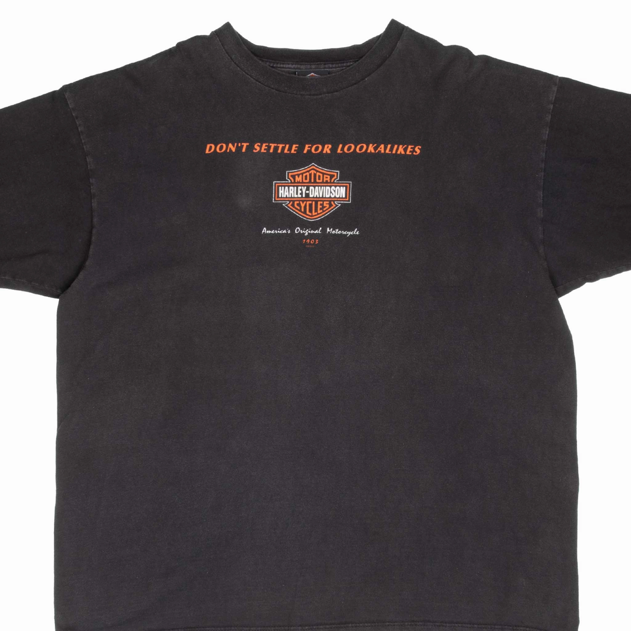 VINTAGE HARLEY DAVIDSON STAFFORD TEXAS 2002 TEE SHIRT 2XL MADE IN USA Cozy Vibe Wear