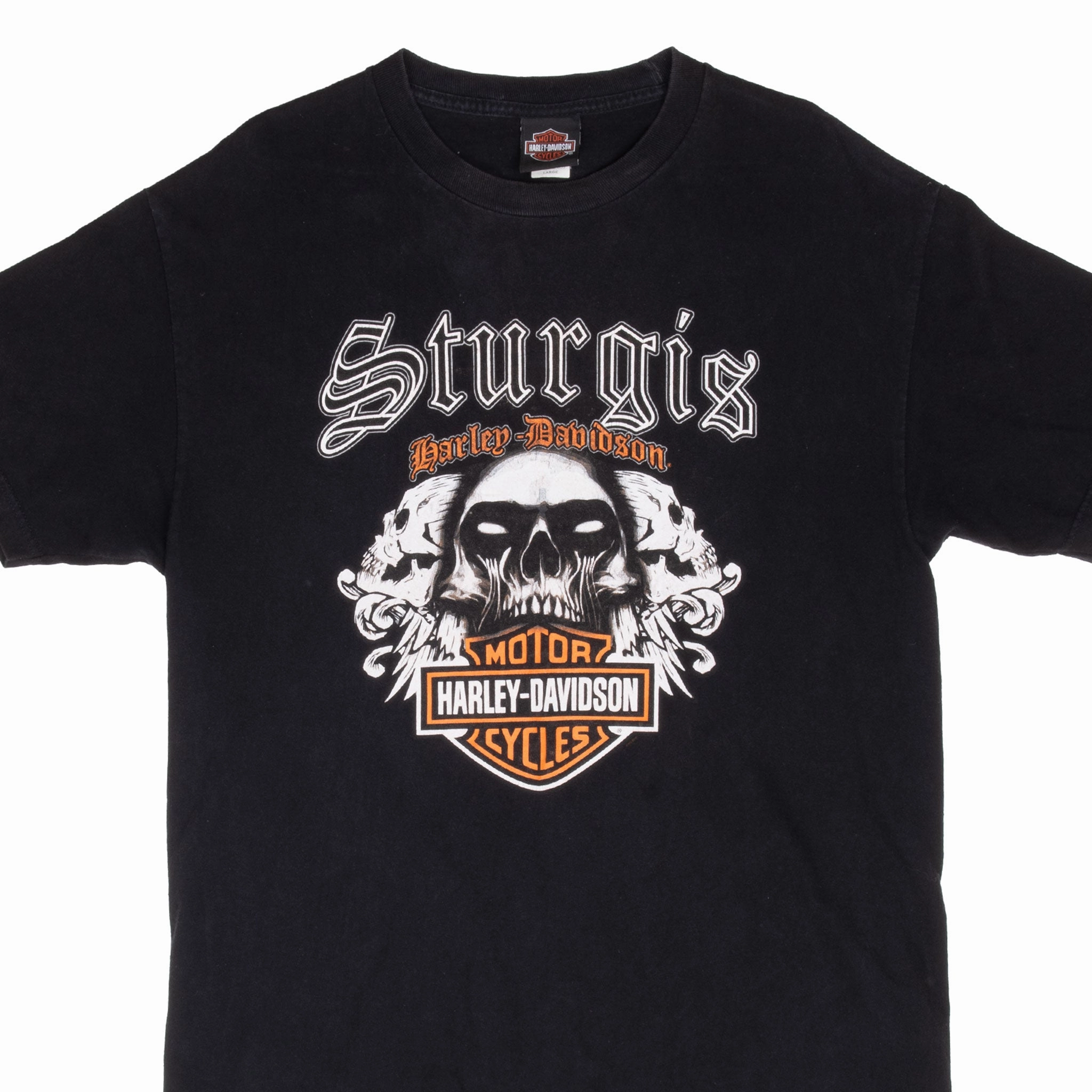 Comfort Fit Design VINTAGE HARLEY DAVIDSON STURGIS NORTH DAKOTA 2015 TEE SHIRT LARGE