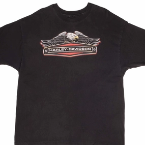 VINTAGE HARLEY DAVIDSON TEE SHIRT 1986 SIZE 2XL MADE IN USA Perfectly Fit Teenager fashion