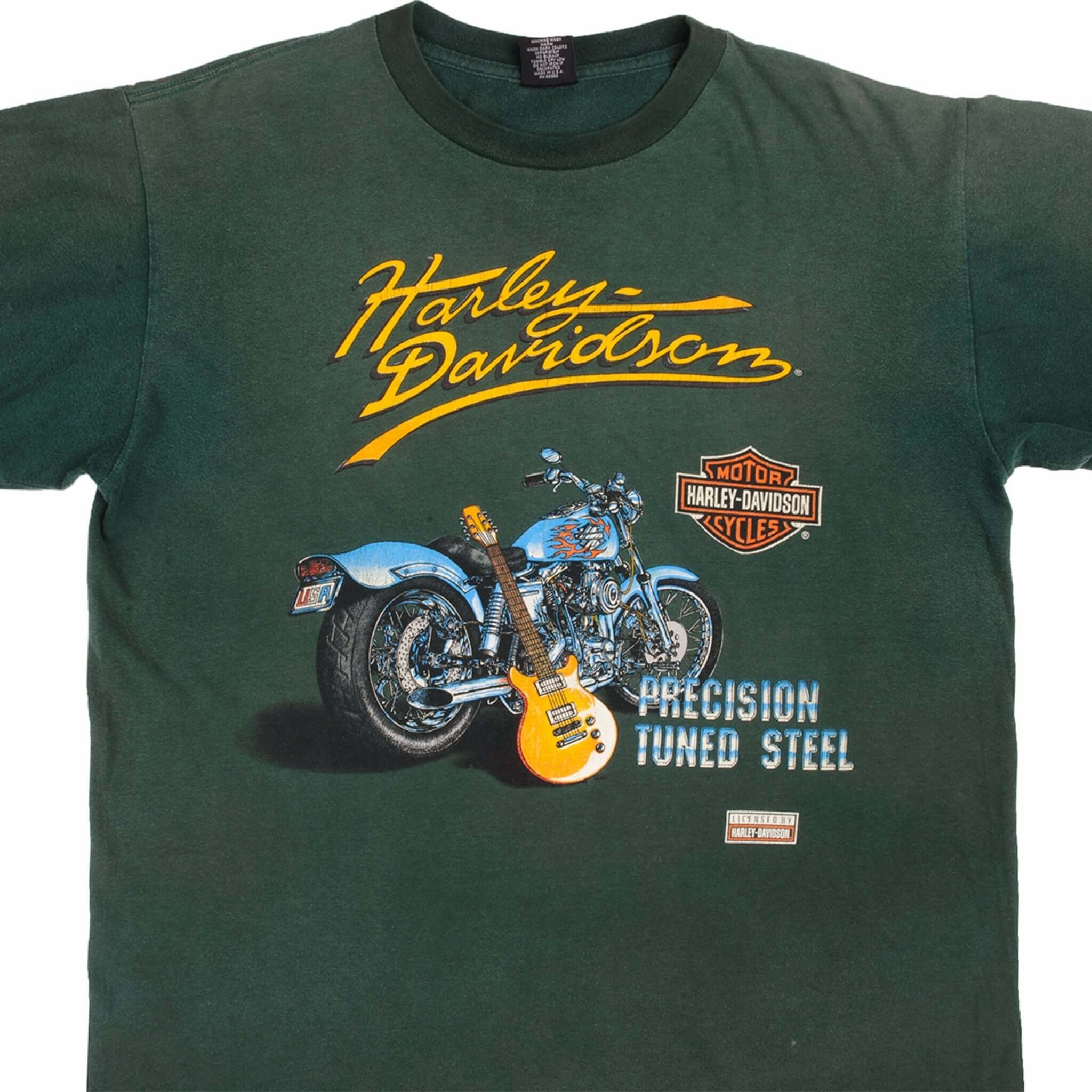 Beaded details VINTAGE HARLEY DAVIDSON TEE SHIRT 1995 SIZE LARGE MADE IN USA