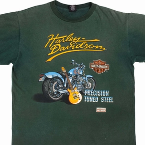 Beaded details VINTAGE HARLEY DAVIDSON TEE SHIRT 1995 SIZE LARGE MADE IN USA