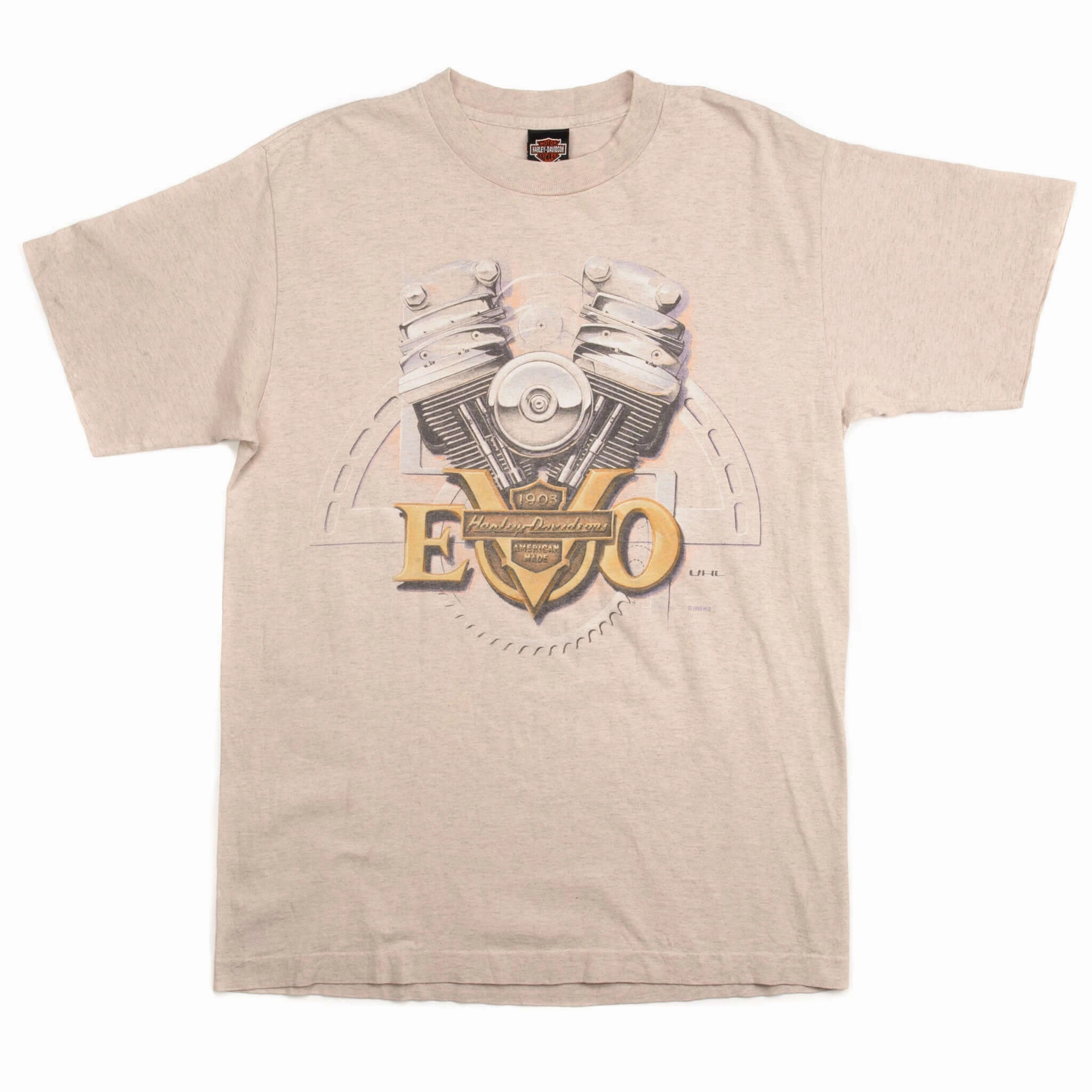 Drip Dry Fabric Casual Style VINTAGE HARLEY DAVIDSON TEE SHIRT 1995 SIZE MEDIUM MADE IN USA