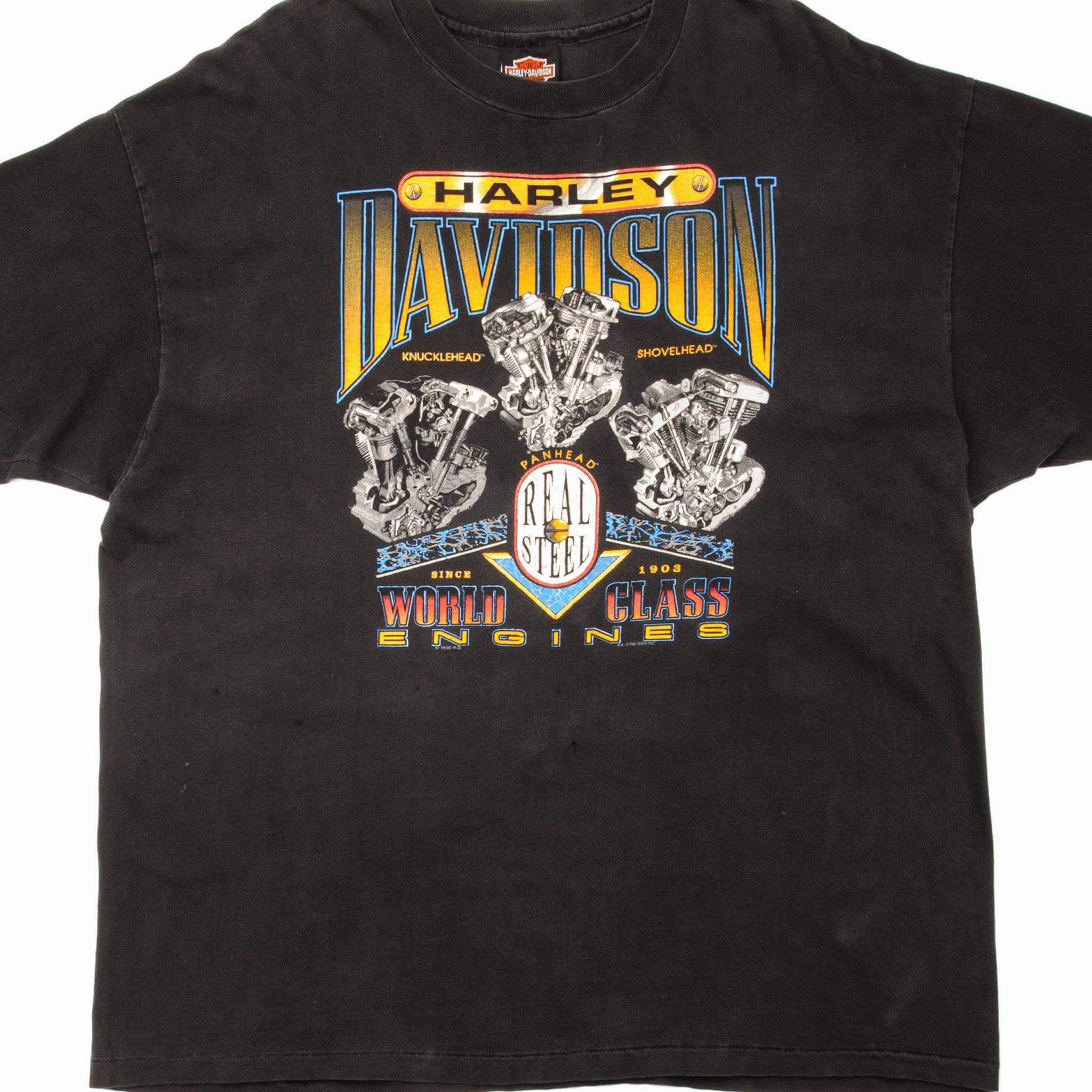 VINTAGE HARLEY DAVIDSON TEE SHIRT 1995 SIZE XL MADE IN USA Perfect Layer Wear