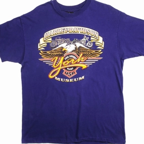 VINTAGE HARLEY DAVIDSON TEE SHIRT 1996 SIZE LARGE MADE IN USA Perfect Fit Wear