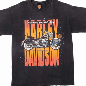 VINTAGE HARLEY DAVIDSON TEE SHIRT 1996 SIZE LARGE MADE IN USA Cozy Fit Design Smart Layer