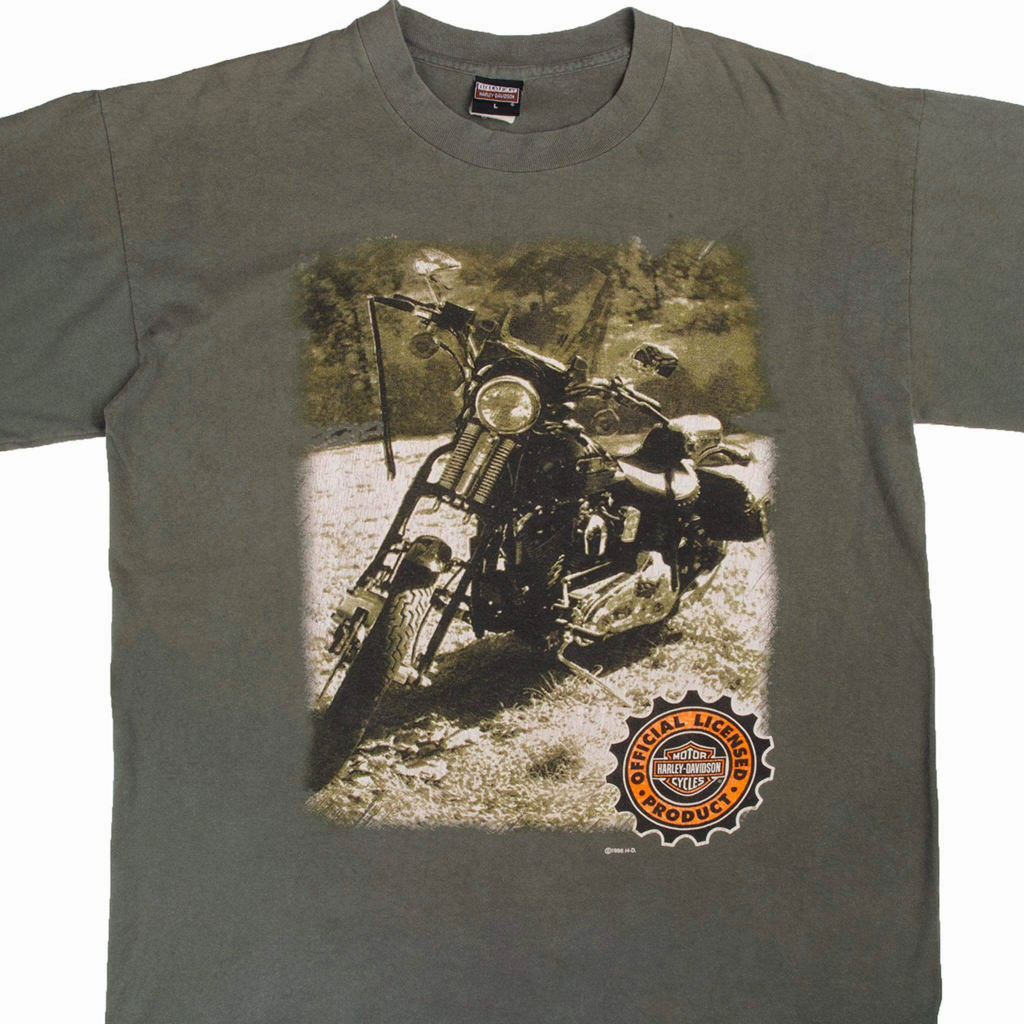 Pre Shrunk Cotton VINTAGE HARLEY DAVIDSON TEE SHIRT 1996 SIZE XL MADE IN USA