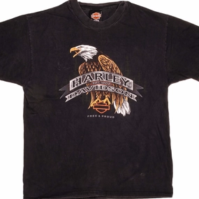 Soft Layers EnhancedDurabilityFinish VINTAGE HARLEY DAVIDSON TEE SHIRT 1998 SIZE LARGE MADE IN USA