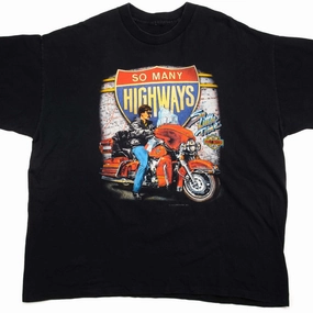 VINTAGE HARLEY DAVIDSON TEE SHIRT BY HOLOUBEK 1991 SIZE 3XL MADE IN USA Layering Fashion Comfort and Breathable