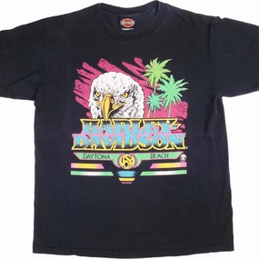 VINTAGE HARLEY DAVIDSON TEE SHIRT SIZE MEDIUM MADE IN USA Easy Wear Style