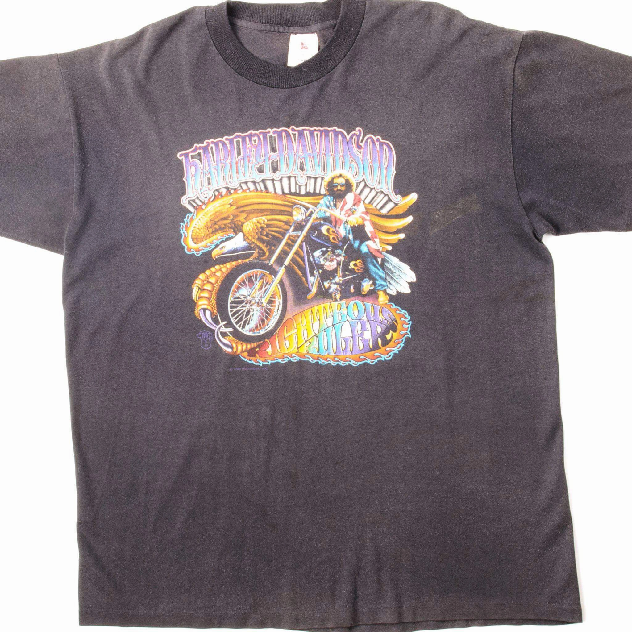 Sleek Comfort ThermoregulatingFabric VINTAGE HARLEY DAVIDSON TEE SHIRT SIZE XL MADE IN USA