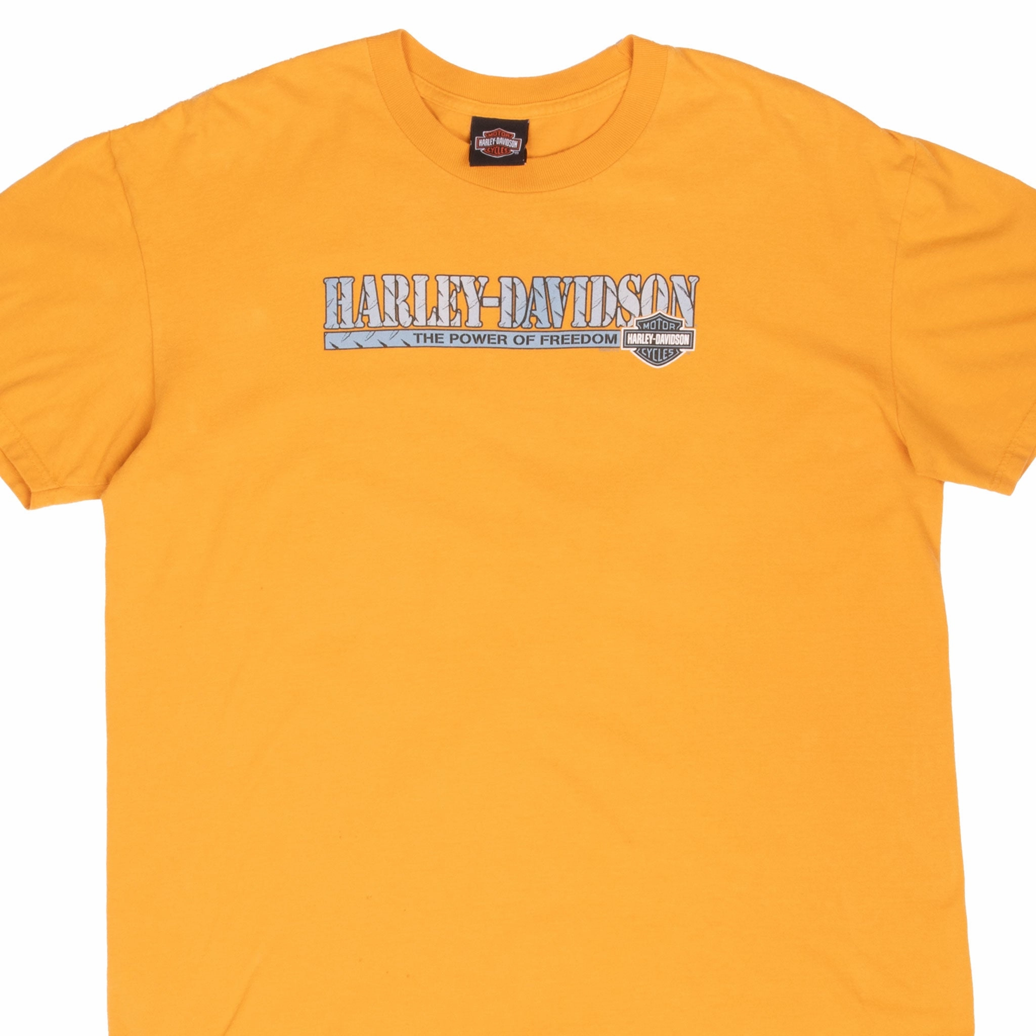 Lightweight Fabric Relaxed Torso Fit VINTAGE HARLEY DAVIDSON THE POWER OF FREEDOM TEE SHIRT 2008 XL