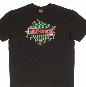 Sleek Fit Effortless Vibe VINTAGE HARLEY DAVIDSON XMAS KANSAS CITY TEE SHIRT SIZE 2XL