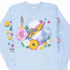 VINTAGE HAWAIIAN OCEAN TO OCEAN SURFING LONG SLEEVE TEE SHIRT 1983 MEDIUM USA Timeless Look Wear