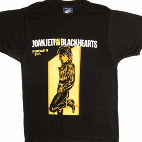 VINTAGE JOAN JETT THE BLACKHEARTS UP YOUR ALLEY TEE SHIRT 1988 SMALL MADE USA back to school LongLastingColor