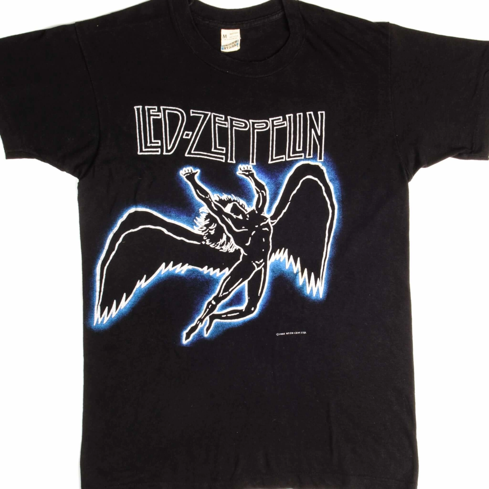 VINTAGE LED ZEPPELIN TEE SHIRT 1984 SIZE SMALL MADE IN USA TearResistant Fabric