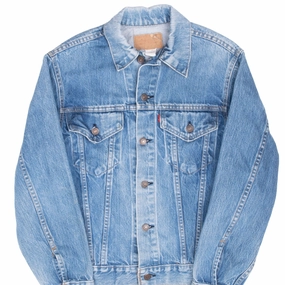 VINTAGE LEVIS DENIM JACKET TYPE 3 SINGLE STITCH 2 POCKETS SIZE 36 MADE IN USA Fast Layering