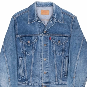 VINTAGE LEVIS TYPE 3 DENIM JACKET 4 POCKETS 70506 1980S SIZE 44 MADE IN USA suitable for community activities