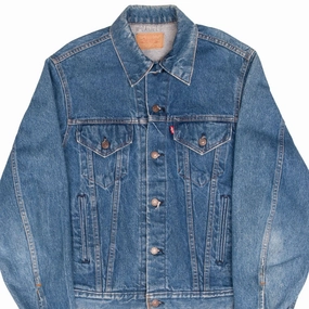 VINTAGE LEVIS TYPE 3 DENIM JACKET 4 POCKETS 71506 1980S SIZE 42L MADE IN USA Recommend Comfortable Shield