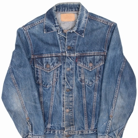 VINTAGE LEVIS TYPE 3 DENIM JACKET SINGLE STITCH BIG E SIZE 36 1970S MADE IN USA Button-up