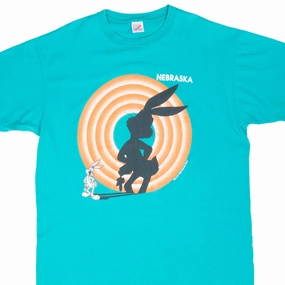 fade resistant color VINTAGE LOONEY TUNES BUGS BUNNY NEBRASKA 1993 TEE SHIRT XL MADE IN USA