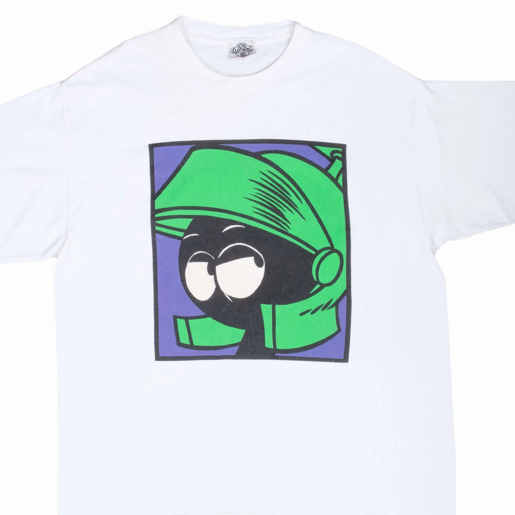 VINTAGE LOONEY TUNES MARVIN THE MARTIAN TEE SHIRT 1991 LARGE MADE IN USA Active Comfort Skin Friendly Lining