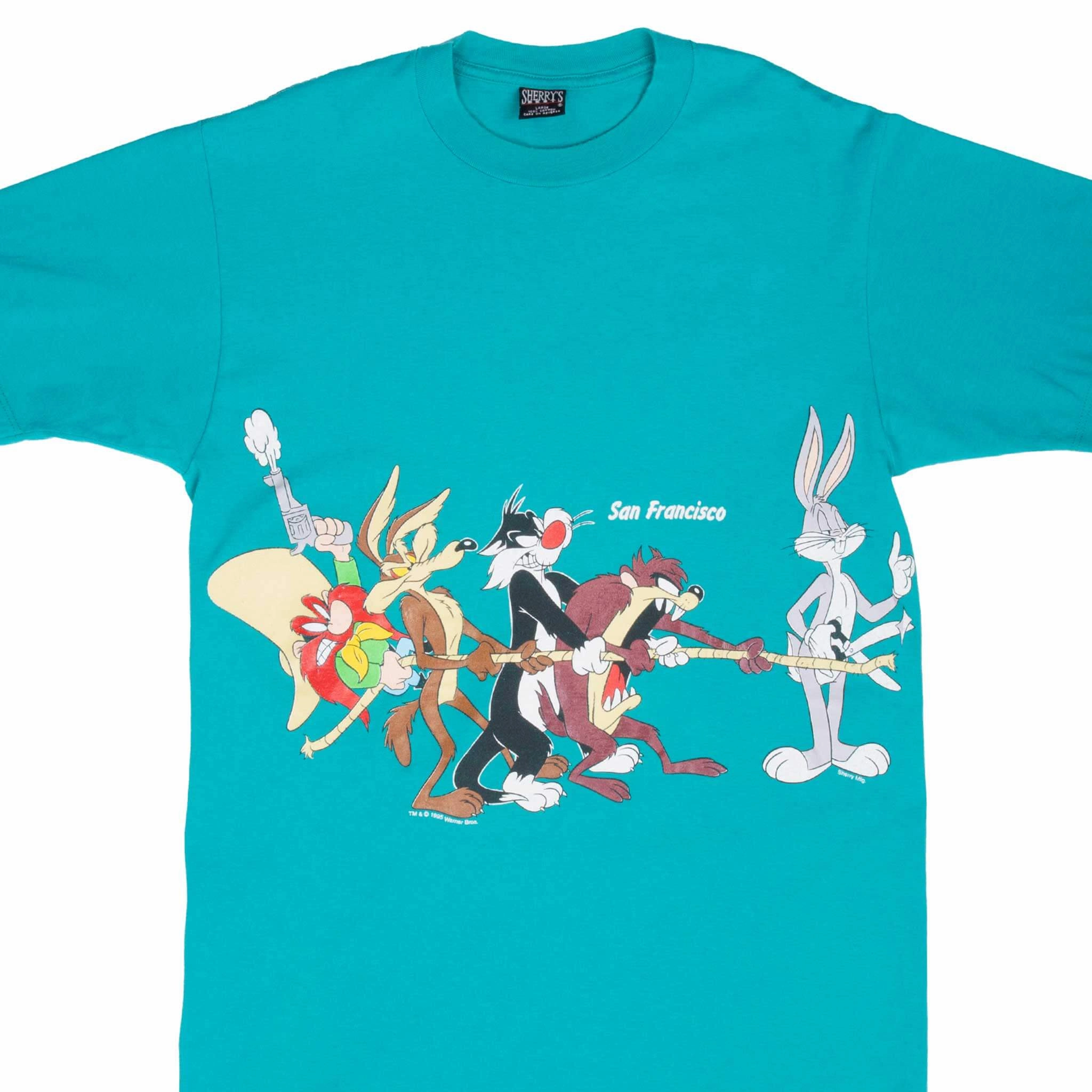 Hypoallergenic Fibers VINTAGE LOONEY TUNES SAN FRANCISCO 1994 TEE SHIRT MEDIUM MADE IN USA