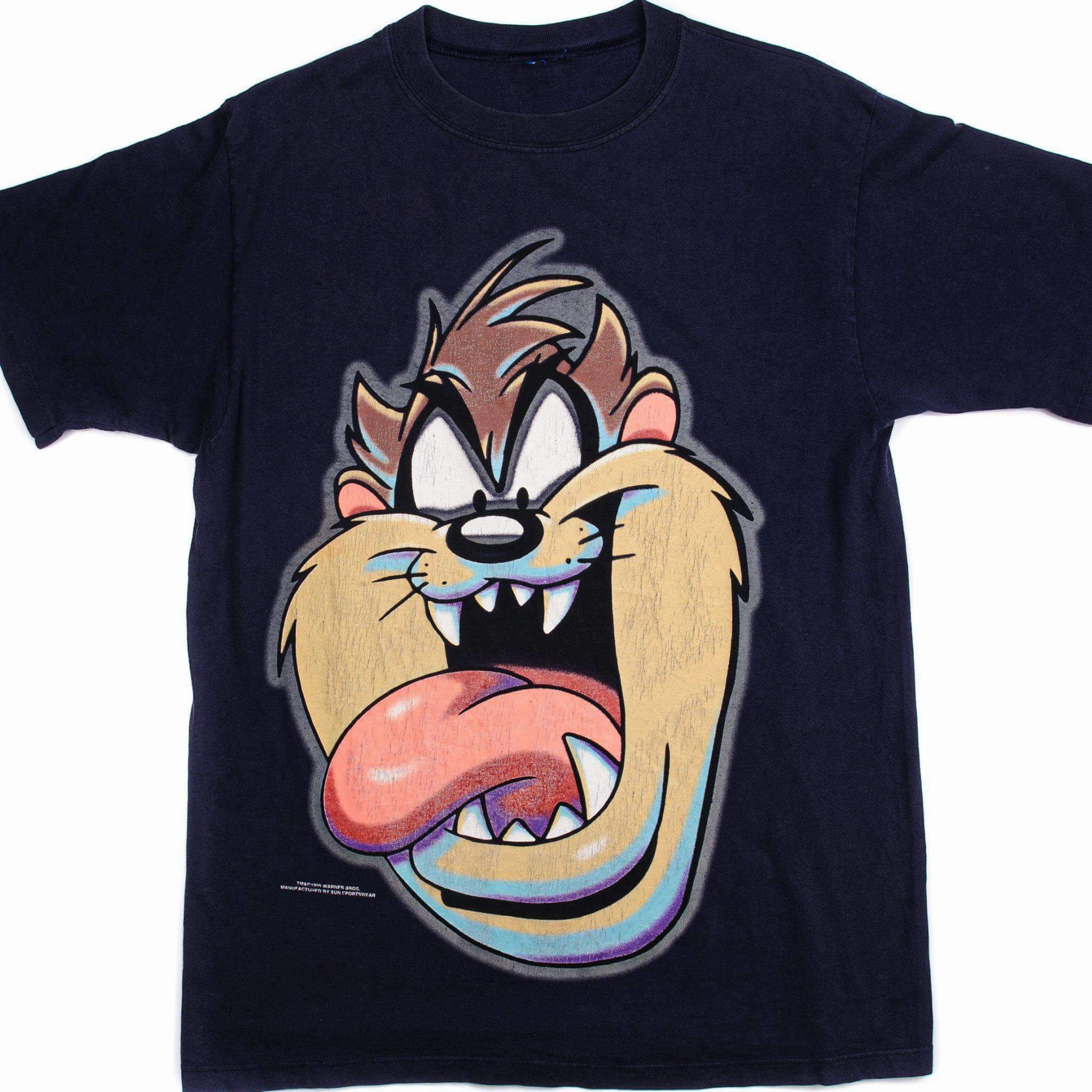 Casual Layer Look Versatile Wearable VINTAGE LOONEY TUNES TAZ TEE SHIRT 1995 SIZE LARGE