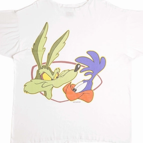 VINTAGE LOONEY TUNES TEE SHIRT 1993 SIZE 2XL MADE IN USA Embroidered Details Breathable Comfort Fit