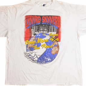 VINTAGE LYNYRD SKYNYRD 20TH ANNIVERSARY TOUR TEE SHIRT 1993 SIZE XL MADE IN USA Light Trend