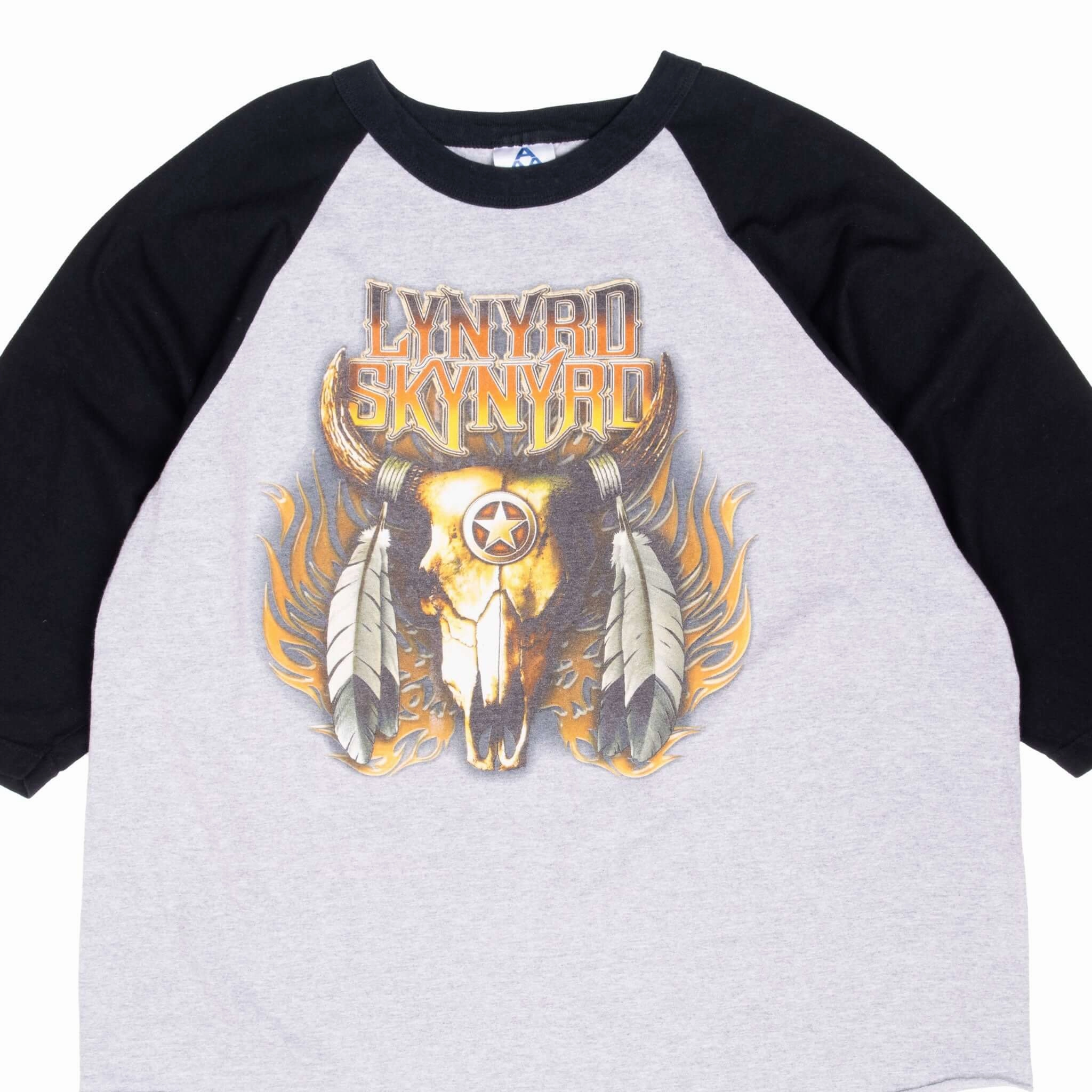 Casual Choice VINTAGE LYNYRD SKYNYRD GOLD TICKET MEMBER 2006 RAGLAN TEE SHIRT 2XL