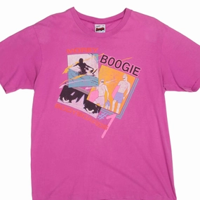 VINTAGE MOREY BOOGIE SURF TEE SHIRT 1990S SIZE LARGE MADE IN USA Garment Washed Texture