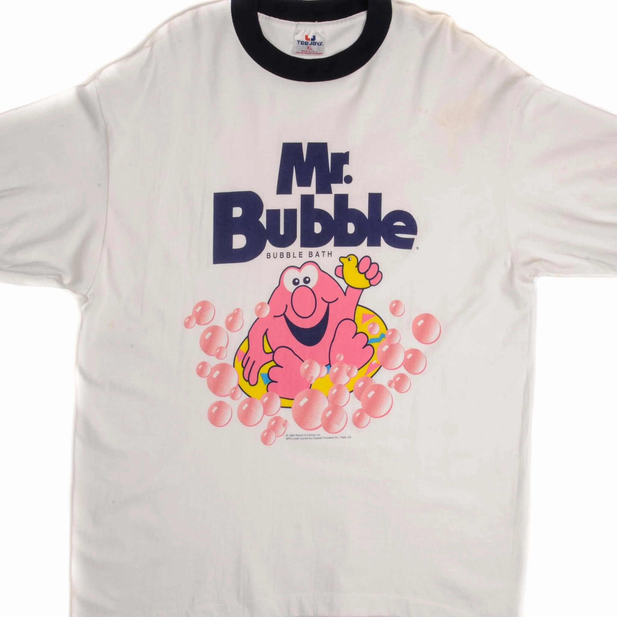 Versatile Look VINTAGE MR. BUBBLE TEE SHIRT 1995 SIZE LARGE MADE IN USA