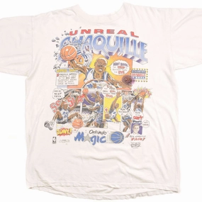 Fresh Vibes VINTAGE NBA ORLANDO MAGIC SHAQUILLE O'NEAL CARICATURE TEE SHIRT 1993 SIZE XL