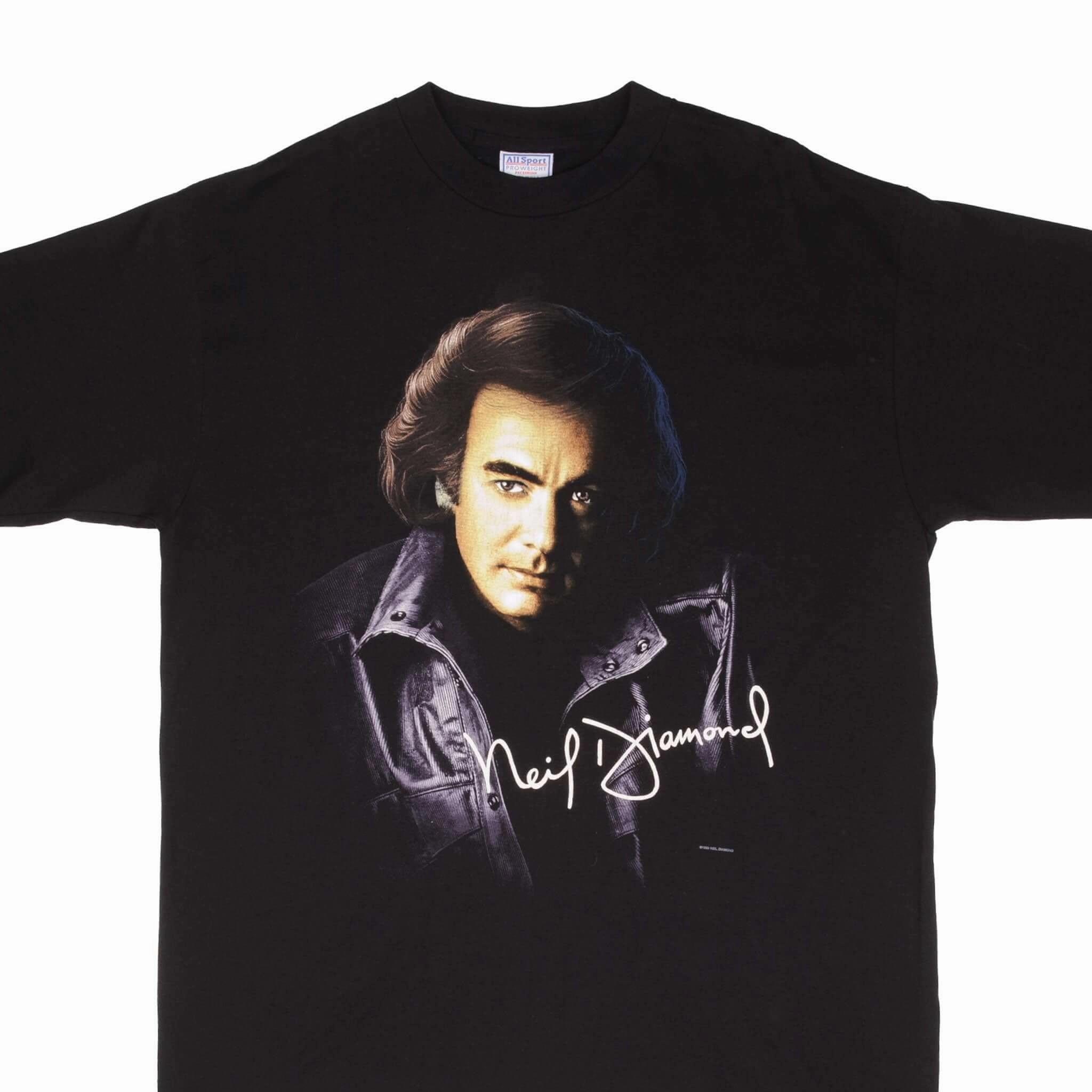 VINTAGE NEIL DIAMOND US TOUR 1996 TEE SHIRT SIZE XL MADE IN USA Relax Style Trend