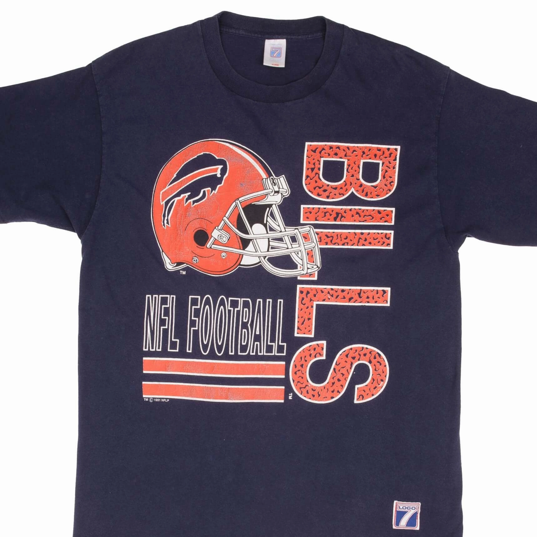 Versatile Look Perfect Comfort Wear VINTAGE NFL BUFFALO BILLS 1991 TEE SHIRT SIZE LARGE MADE IN USA