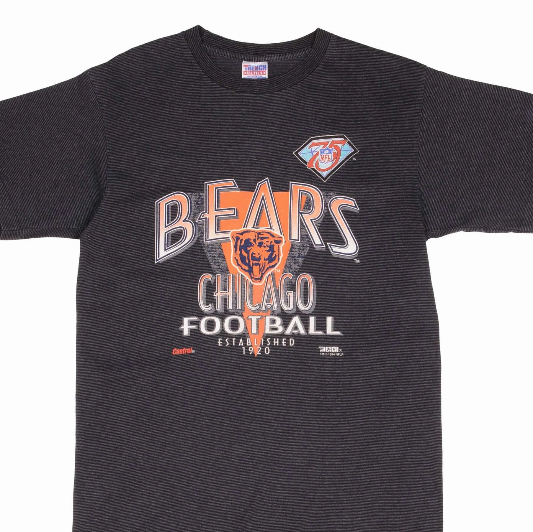 Colorfast Material VINTAGE NFL CHICAGO BEARS 1994 TEE SHIRT SIZE XL MADE IN USA