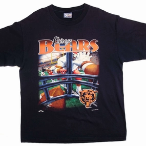 VINTAGE NFL CHICAGO BEARS TEE SHIRT 1995 SIZE XL MADE IN USA Soft Knit Water Based Ink Print