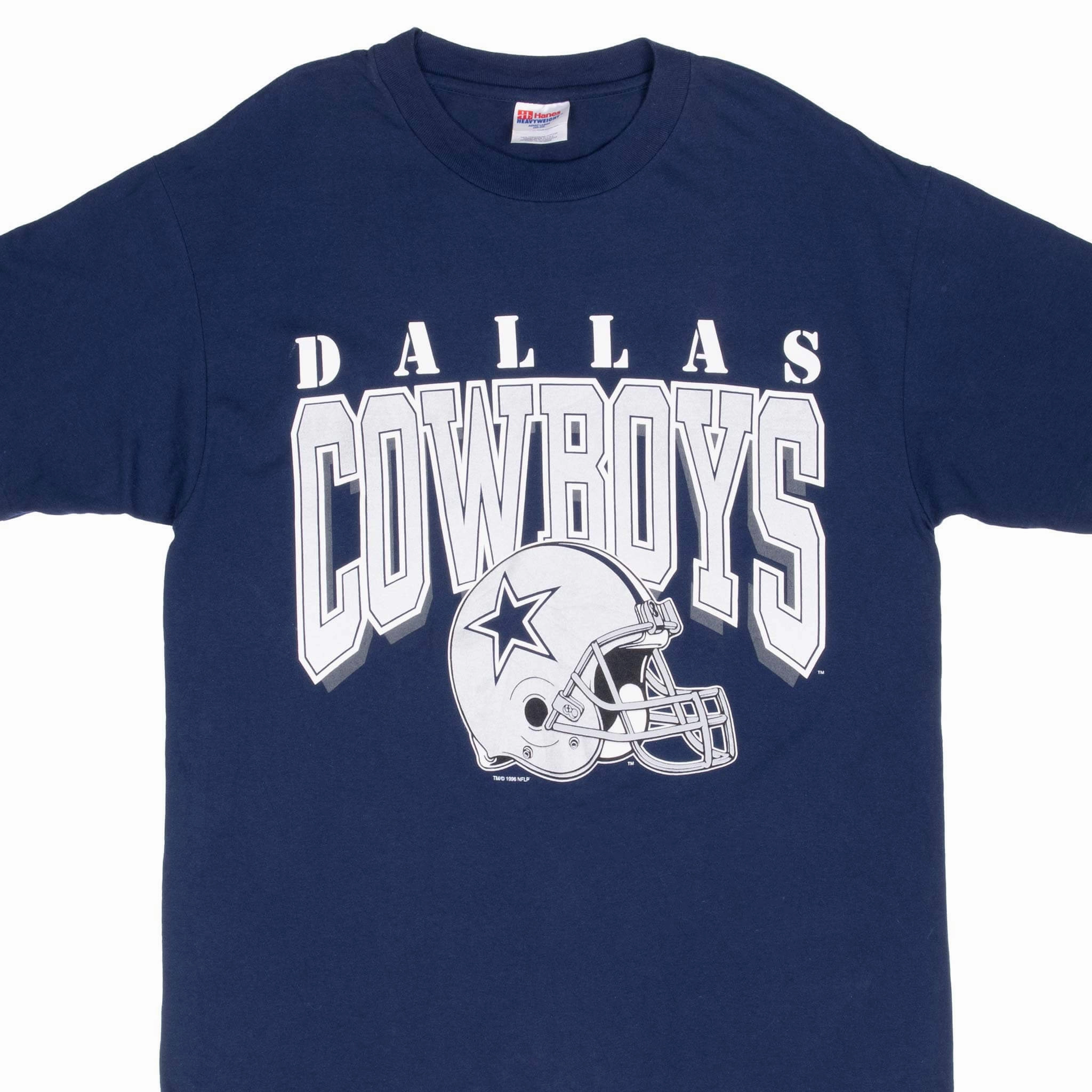 VINTAGE NFL DALLAS COWBOYS 1996 BLUE TEE SHIRT LARGE Streetwear attitude