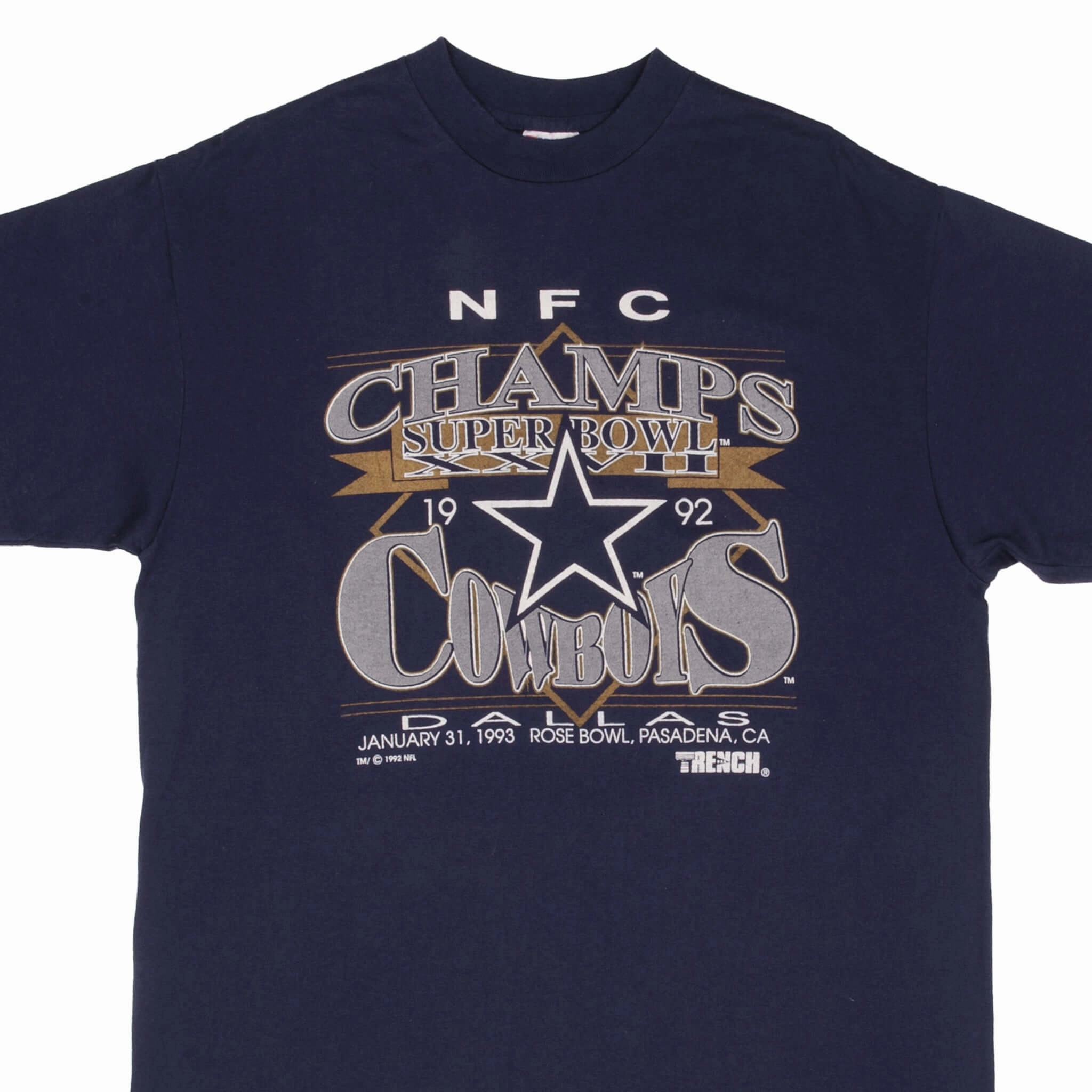 Comfort Apparel Versatile Design VINTAGE NFL DALLAS COWBOYS SUPER BOWL XXVII CHAMPS 1992 TEE SHIRT XL MADE IN USA