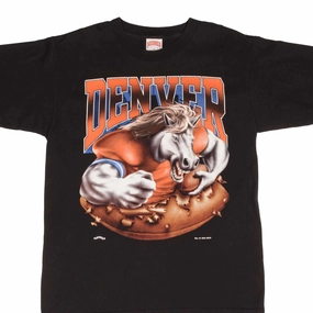 Quick Dry Technology Ergonomic Cut VINTAGE NFL DENVER BRONCOS 1994 TEE SHIRT SIZE XL MADE IN USA