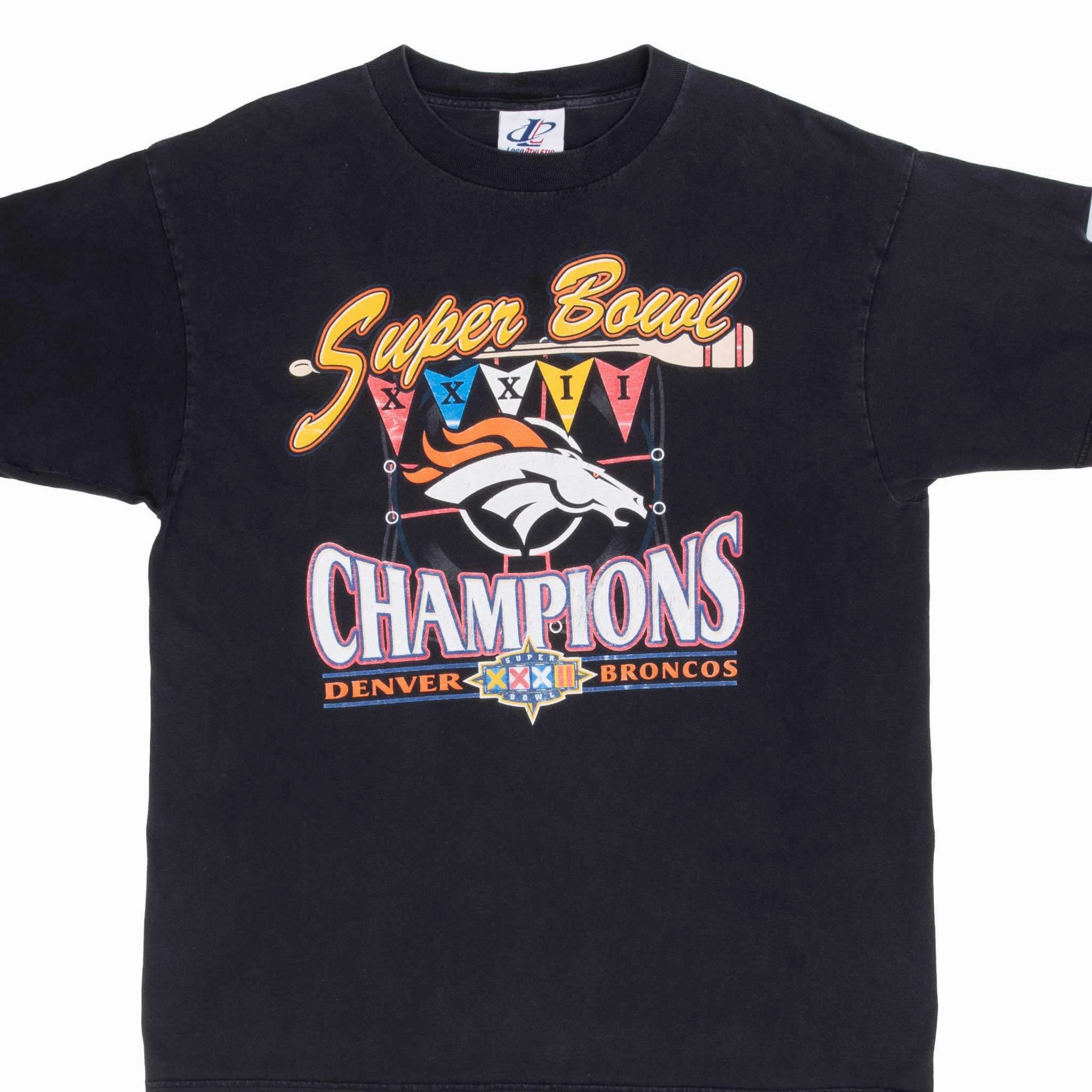 Cozy Vibe Wear Durable Ribbed Hem VINTAGE NFL DENVER BRONCOS SUPER BOWL XXXII CHAMPIONS 1998 TEE SHIRT SIZE XL