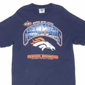 Relaxed Flex Bold colors VINTAGE NFL DENVER BRONCOS SUPERBOWL XXXII CHAMPS 1998 TEE SHIRT LARGE MADE USA