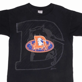 VINTAGE NFL DENVER BRONCOS TEE SHIRT 1990S SIZE LARGE MADE IN USA Eco Conscious Production Light and Comfortable