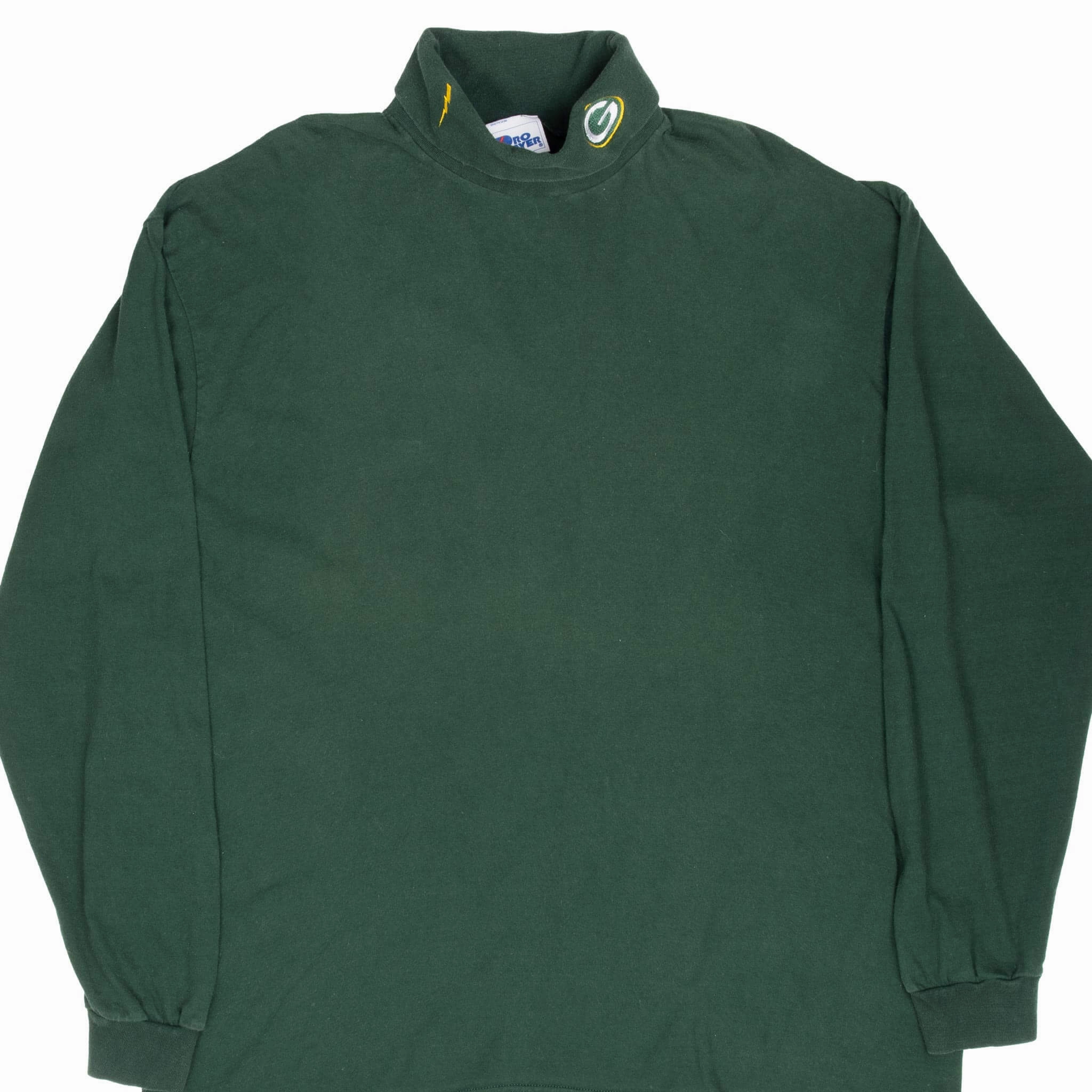 Top Rated VINTAGE NFL GREEN BAY PACKERS 1990S TURTLE NECK LONG SLEEVE TEE SHIRT XL