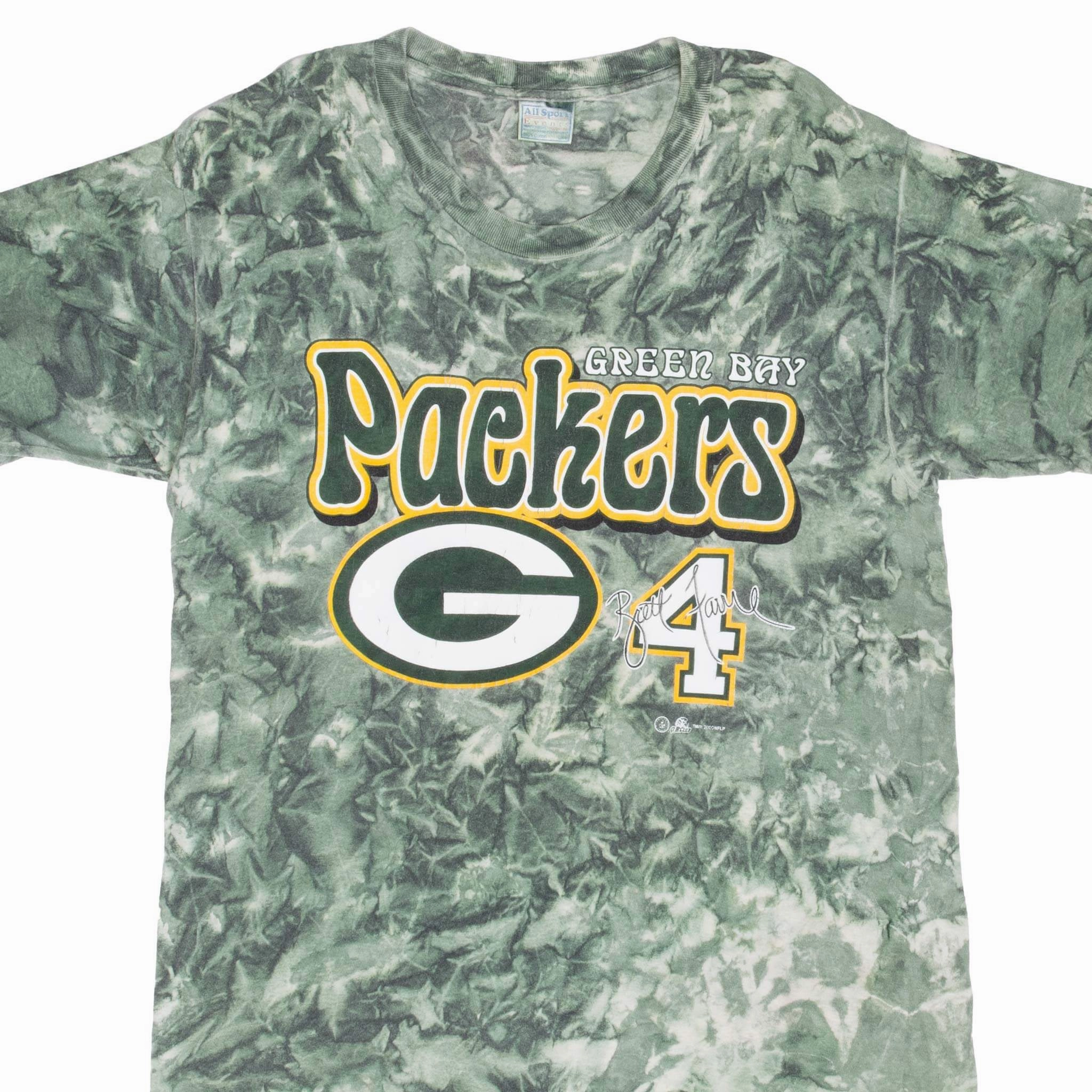 Outdoor Activity Printed Logo VINTAGE NFL GREEN BAY PACKERS 2000 TIE DYE TEE SHIRT LARGE